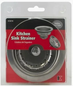 Colapador fregadero de cocina Keeny K5414 poste fijo con cesta, acero inoxidable - Imagen 1 de 8