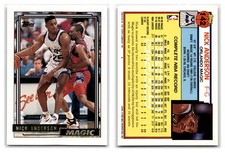 1992-93 Topps Gold #142 Nick Anderson - Orlando Magic