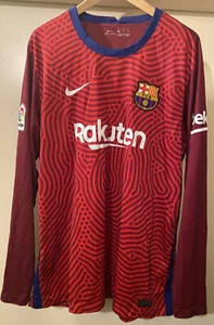 MAILLOT NIKE FC BARCELONE 2020 2021 GOALKEEPER TER STEGEN FOOTBALL RED 2XL - Photo 1 sur 4