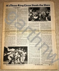 OAKLAND ATHLETICS A's 1974 DODGERS WORLD SERIES RECENSIONE PITTORICA DI TUTTI I GIOCHI - Foto 1 di 3