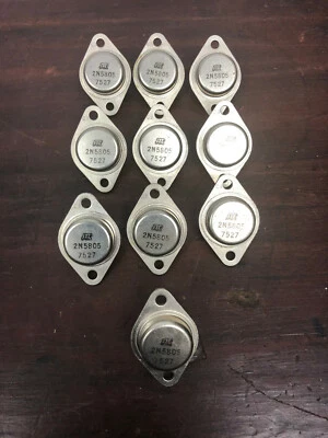 NOS - Lot of 10 STC 2N5805 TRANSISTORS 5961-00-386-9106  #102 - Image 1 of 3