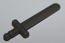Lego 2x Castle Dark Gray Sword Shortsword Minifig Weapon 