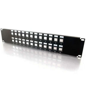 24-Port Blank Keystone/Multimedia Patch Panel-C2G - Picture 1 of 5