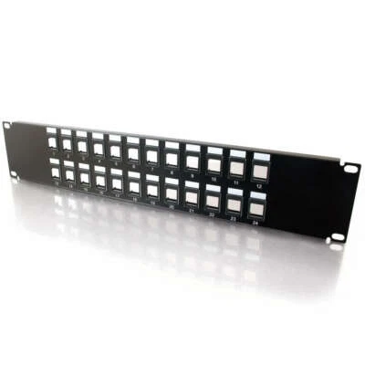 24-Port Blank Keystone/Multimedia Patch Panel-C2G - Image 1 of 4