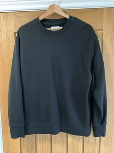 Top Man Plain Black Sweatshirt Size S - Picture 1 of 3
