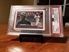 2021 Topps Archives PSA 9 Rickey Henderson 1989 Big Minis Auto /20 Autograph A’s