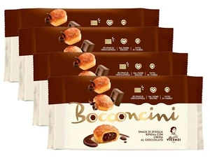 4X  Matilde Vicenzi Bocconcini di Pasta Sfoglia con di Crema al Cioccolato 100g - Picture 1 of 4