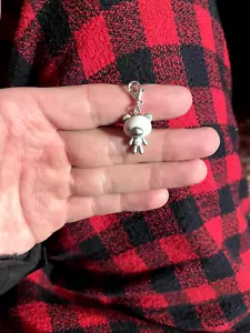 Mori Chak Gloomybear Argento Bianco Micro Figure Zip Pull - Foto 1 di 1