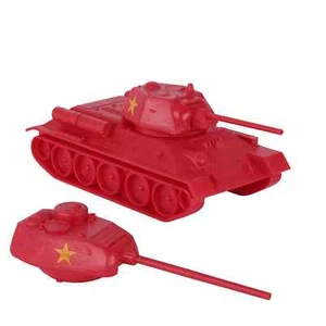 BMC CTS WW2 Soviet T-34 Tank Classic Toy Soldier Plastic Russian T34 Red Vehicle - Picture 1 of 6