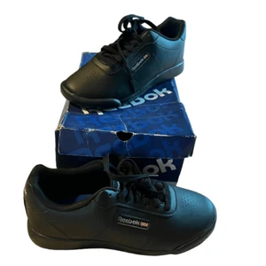 Womens Reebok Princess Lite AR1268 Black Synthetic Wide Width Sneakers Shoes 7W - Picture 1 of 11