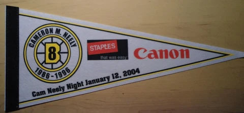 CAM NEELY  NIGHT PENNANT   JANUARY 12th 2004  BOSTON BRUINS Cover