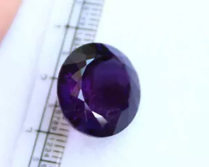 16.4 Ct Natural African Amethyst 15*17 Mm Purple Oval Faceted Cut Loose Gemstone - Picture 1 of 8