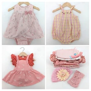 LOT Baby Girl Clothes Outfits Tops Rompers Pants SUMMER BUNDLE 6 Months - Picture 1 of 17