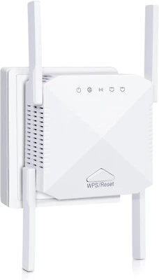 WLAN Verstärker mit LAN 1200Mbit/s WiFi Extender Booster Repeater Internet B342 - Bild 1 von 4