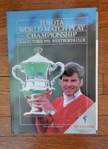 Toyota World Match Play Championship Wentworth Club 1993 Programm - Bild 1 von 1