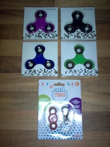 Lot de 4 Hand Spinner & 1 My Pocket Spinner ( Mauve - Noir - Bleu - Vert - Red ) - Photo 1/2