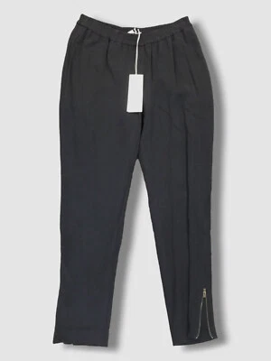 $595 Stella McCartney Women's Black Ankle Zip Trouser Pants Size 40 - Image 1 of 4