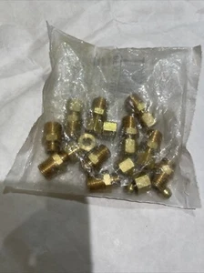 Qty 10 New ProFlo PFXMCUBBN Brass 1/4" Tube OD x 1/4" MIP LF Compression Adapter - Picture 1 of 2