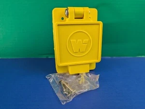 Woodhead 69W08 1301470166 Watertite tapa abatible Turnex hembra amarillo receptáculo 30A - Imagen 1 de 4