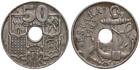 Spanien - Spain 50 Centimos 1963 - Kupfer-Nickel-Legierung, 4g, ø 21mm KM# 777