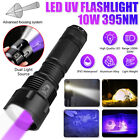 395nm UV Licht Schwarzlicht Inspektion Lampe 1200Lm Weiß LED Taschenlampe Zoom