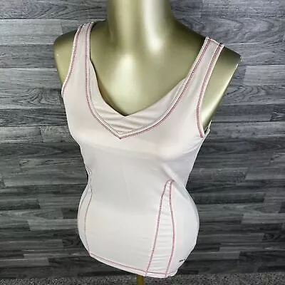 Camiseta sin mangas PUMA cuello en V melocotón ropa deportiva para mujer talla mediana Foto 1 de 4