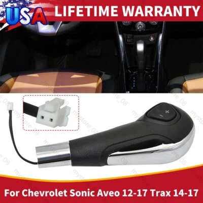 Botão de alavanca de câmbio AT LHD ajuste Chevrolet Sonic Aveo 2012-2017 Trax 2014-2017 - Imagem 1 de 4