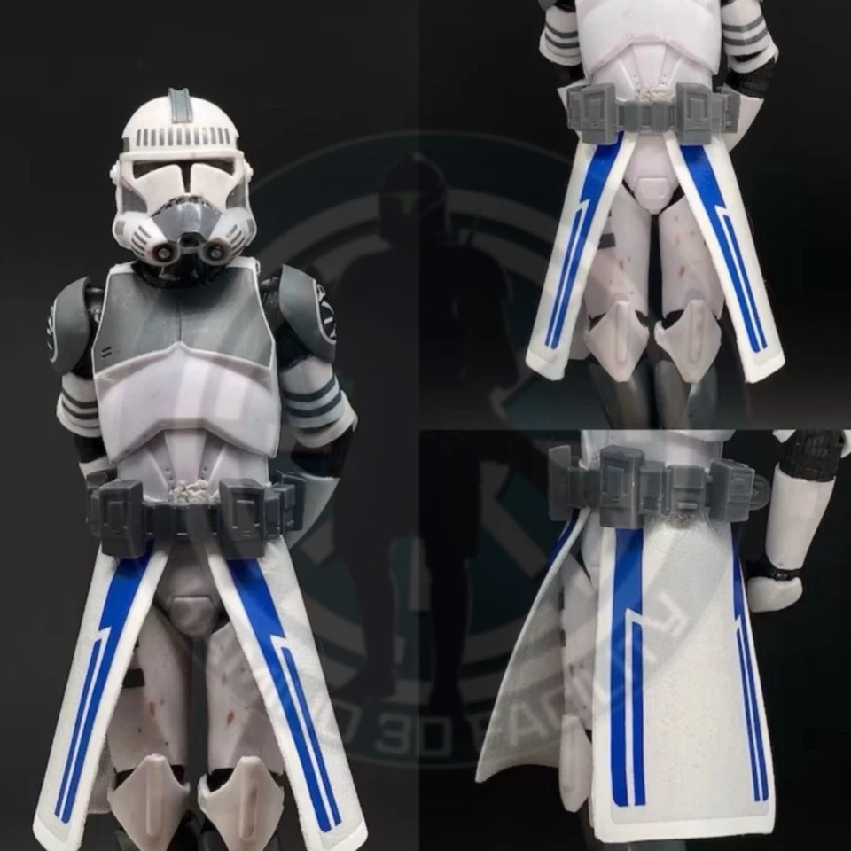 星球大战 1/12 定制 Sgt 蓝色 Kama 克隆部队黑色系列 6 英寸 — 第 1/1 张图片