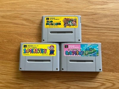 3X Mario All Stars, Mario World, Yoshi’s Island Super Famicom SNES SFC JPN - Image 1 of 4