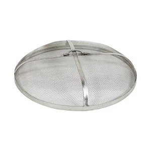 36 in Round Stainless Steel Fire Pit Spark Screen by Sunnydaze - Picture 1 of 6