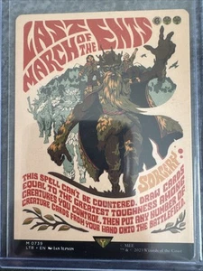 Last March Of The Ents *Non-Foil* BORDERLESS POSTER MTG Lord Of The Rings MT/NM - Picture 1 of 2