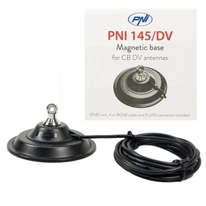 Base magnétique PNI 145/DV 145mm contient 4m de câble et fiche PL259 - Zdjęcie 1 z 13