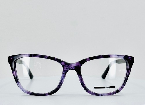 ALEXANDER MCQUEEN MQ0241OP 004 Purple Tortoise Cat Eye Eyeglasses 51 18 140 B:39