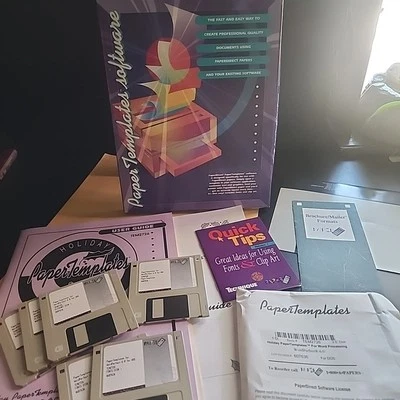 Paper Direct Paper Templates HOLIDAY  Software 6.0 For Wordperfect DOS 1994  - Image 1 of 4