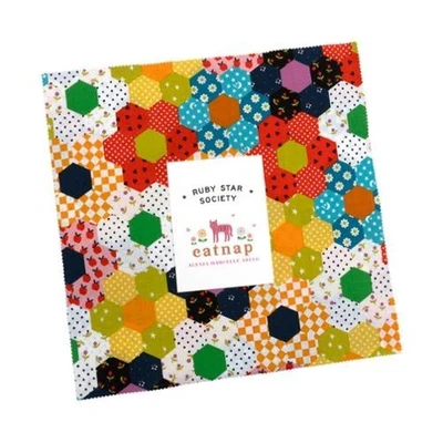 Catnap Layer Cake® RS4130LC Ruby Star Precut Layer Cake 10 " squares 100% cotton - Image 1 of 3