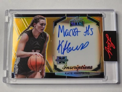 Kate Harpring UNC Marist High - Auto 37/10 2025 Hoja Metal Mujer Deporte Foto 1 de 4