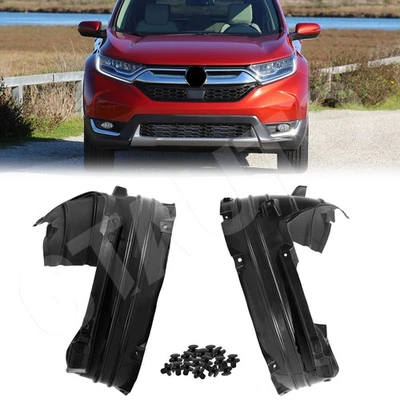 Fender Liner Set w/Clips For 2017-2022 Honda CR-V Front Left Right Splash Shield Foto 1 de 4