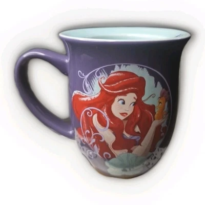 Disney Store Ariel Little Mermaid Mug "A Heart As Big As The Ocean" Purple/Blue - Image 1 of 2