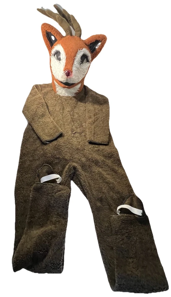 Disfraz de mascota de reno de colección traje de cuerpo completo con astas de cabeza cascos talla única Foto 1 de 4