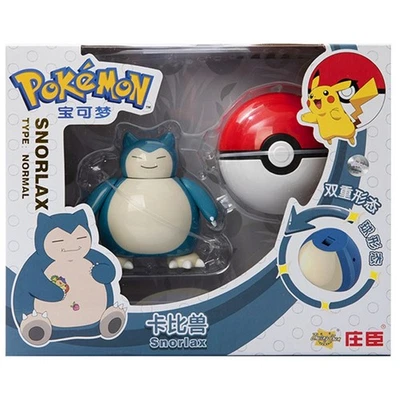Pokemon Snorlax Poke Ball Transforming Monstruos Niño Juguete Figura de Acción Regalo Foto 1 de 4
