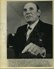 1971 Press Photo Chicago Cubs' manager Leo Durocher press conference in Chicago