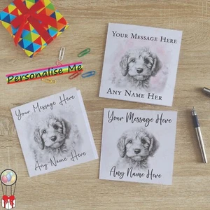 Tarjeta Cockerpoo Personalizada, Arte de Boceto Dibujado a Mano, Tarjeta Personalizada para Amantes de los Perros - Imagen 1 de 17