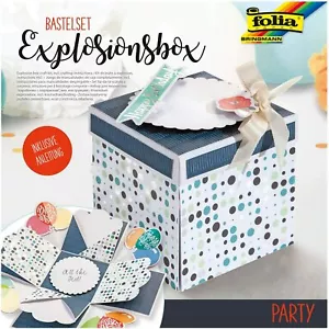 Geschenkbox Explosionsbox Überaschungsschachtel " Happy Birthday " Bastelset - Bild 1 von 4