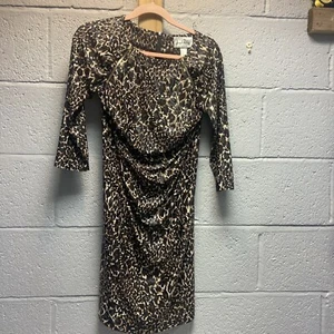 Joseph Ribkoff Animal Print, 3/4 Sleeve Dress Size uk 10 - Picture 1 of 4