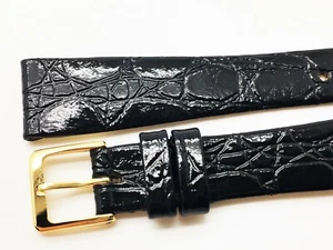 LASSALE BY SEIKO DAMEN SCHWARZ 13 MM ERSATZ LEDER UHRENARMBAND 3229-13 - Bild 1 von 5