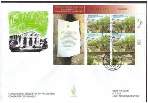 FDC VENETIA CLUB ISRAEL 2010 - GEMEINSAME PAPSTREISE GEREIST - Bild 1 von 1
