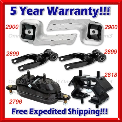 L736 Se adapta a: Oldsmobile Silhouette 1997-2004 3,4 L 2x2 juego de montaje de motor y transmisión 6 piezas Foto 1 de 4