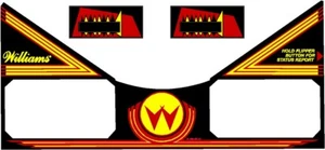 Williams Whirlwind Pinball Machine Apron Decal Set - Picture 1 of 1