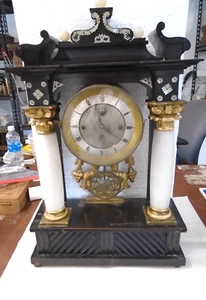 Antiguo-Vienés Biedermeier-Reloj de Manto-Ca.1830-Para Restaurar-#B12 - Imagen 1 de 10