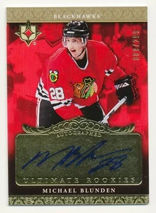 2006-07 UD Ultimate MICHAEL BLUNDEN On-Card Auto RC #/299 Rare Blackhawks SP - Picture 1 of 1